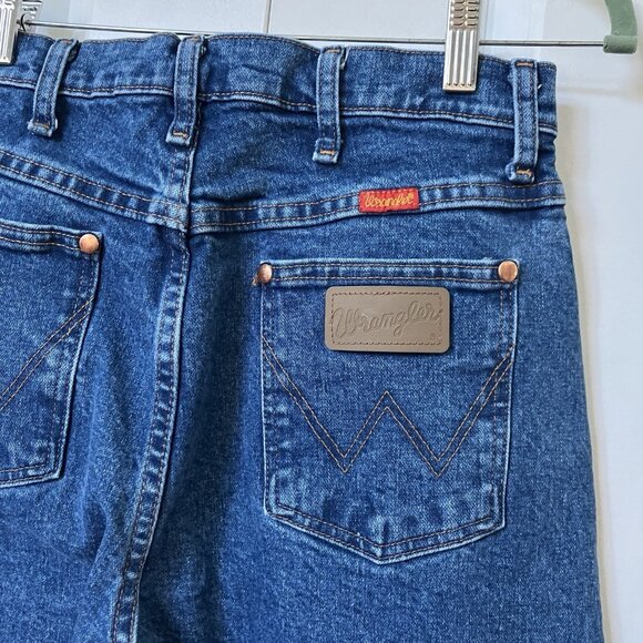 Vintage Wrangler Jeans Womens 7x36 Western Cowgirl Rodeo Cowboy Blue Denim Y2K - Picture 3 of 9
